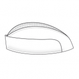 Gorro barco cocina unisex blanco